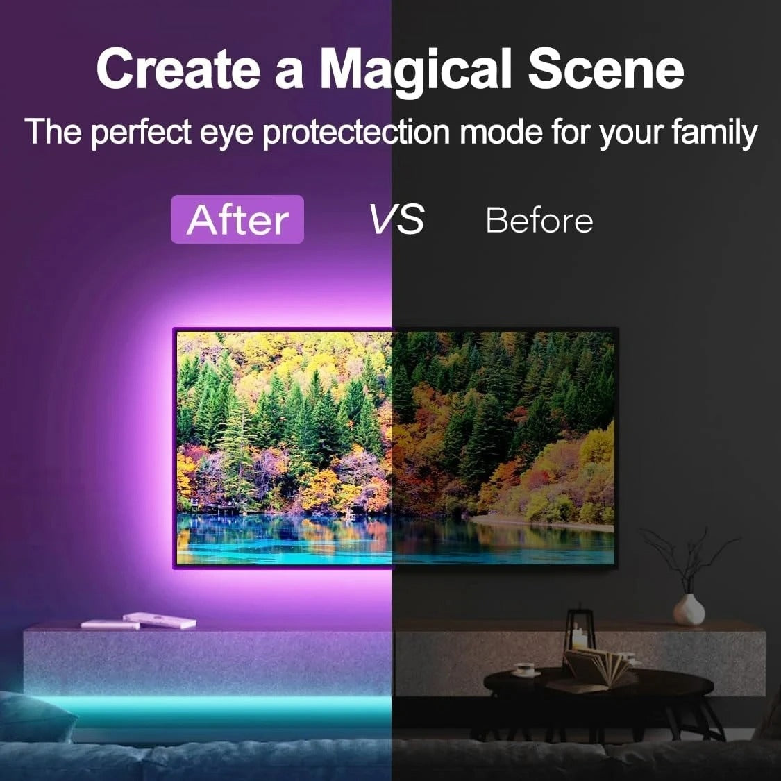 Slimme WiFi RGB LED-Stripverlichting – App & Bluetooth Besturing